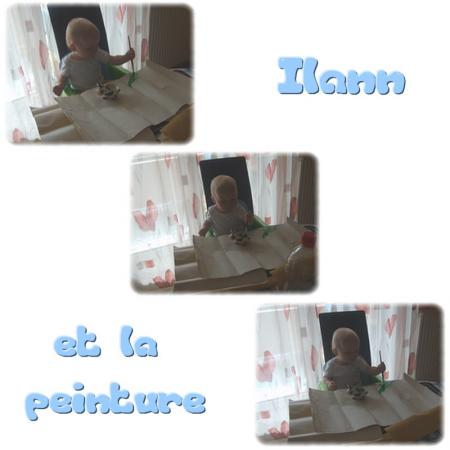 Ilann fait de la peinture